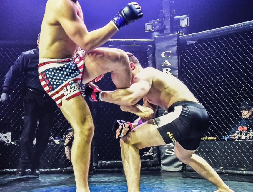 ‘Striving to do the hard thing,’ Waters competes in MMA fight